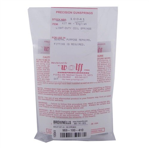 Zestaw LIGHT-DUTY COIL SPRINGS - KIT #4 od WOLFF zawiera 100 sprężyn w 10 różnych wzorach, idealnych do różnych zastosowań dzięki różnym średnicom i długościom.