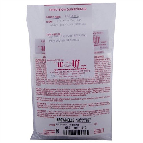 Zestaw HEAVY-DUTY COIL SPRINGS - KIT #5 od WOLFF zawiera 100 sprężyn w 10 wzorach, idealnych do dużych obciążeń, o długości od 2